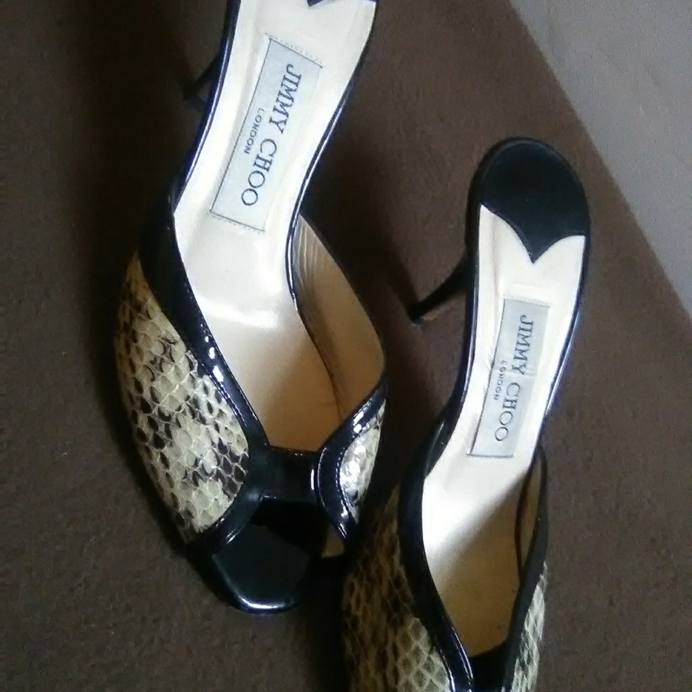 Jimmy Choo peep toe heels